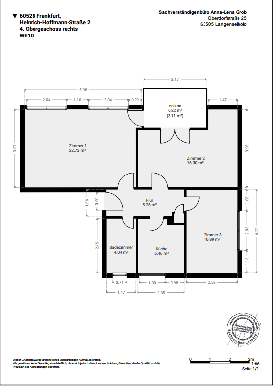 Predaj bytu 3-izbový 70 m², Heinrich-Hoffmann-Straße 2, Frankfurt am Main, Hesensko Predaj bytu 3-izbový 70 m², Heinrich-Hoffmann-Straße 2, Frankfurt am Main, Hesensko
