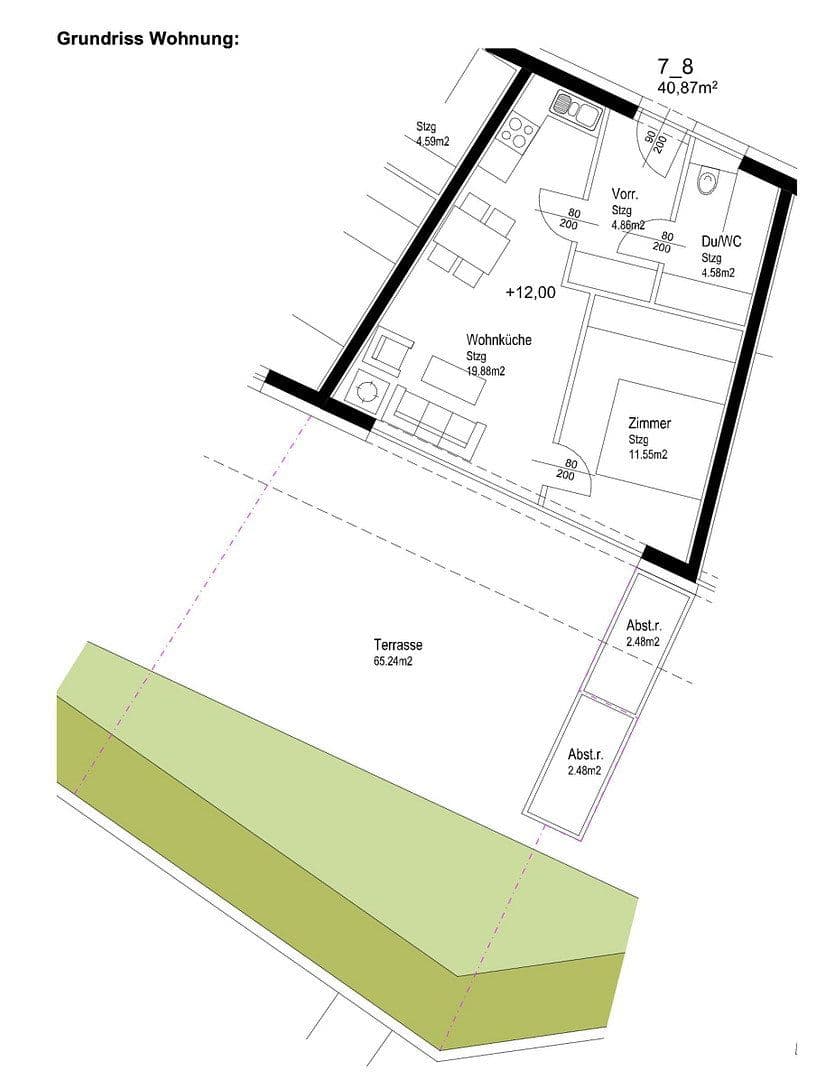 Prenájom bytu 2-izbový 41 m², Moosbrunnweg 1, Graz, Štajersko Prenájom bytu 2-izbový 41 m², Moosbrunnweg 1, Graz, Štajersko