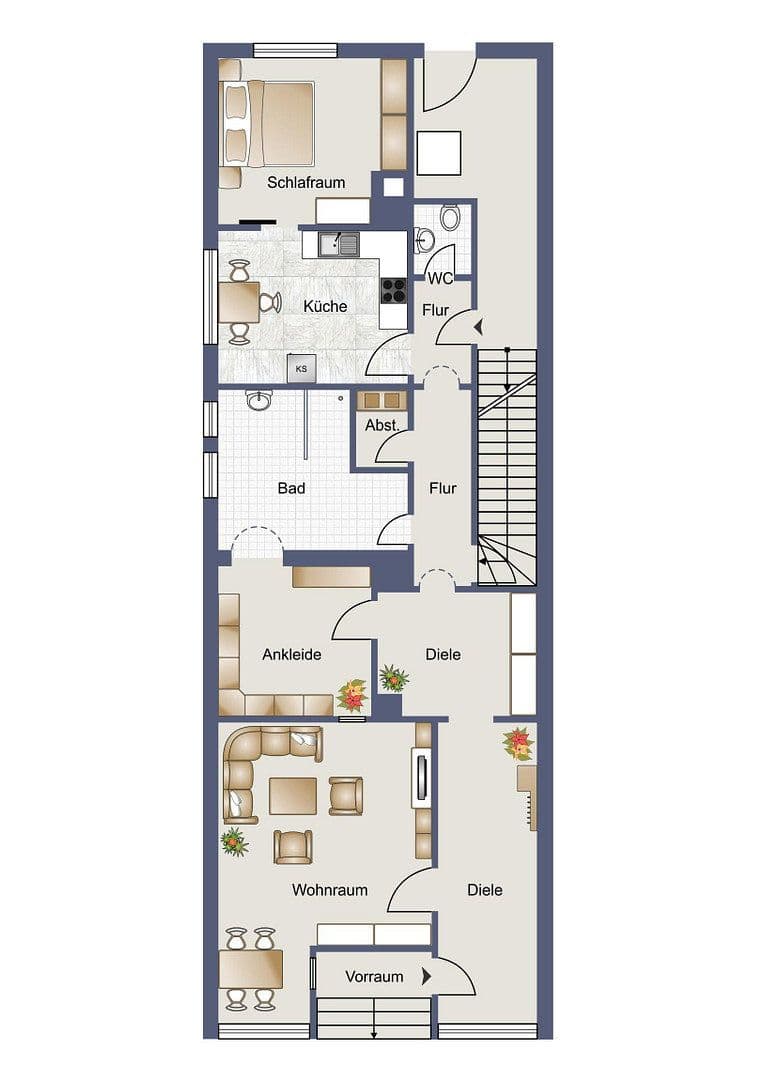 Prenájom bytu 4-izbový 105 m², Augustiner str. 9, Tittmoning, Bavorsko Prenájom bytu 4-izbový 105 m², Augustiner str. 9, Tittmoning, Bavorsko