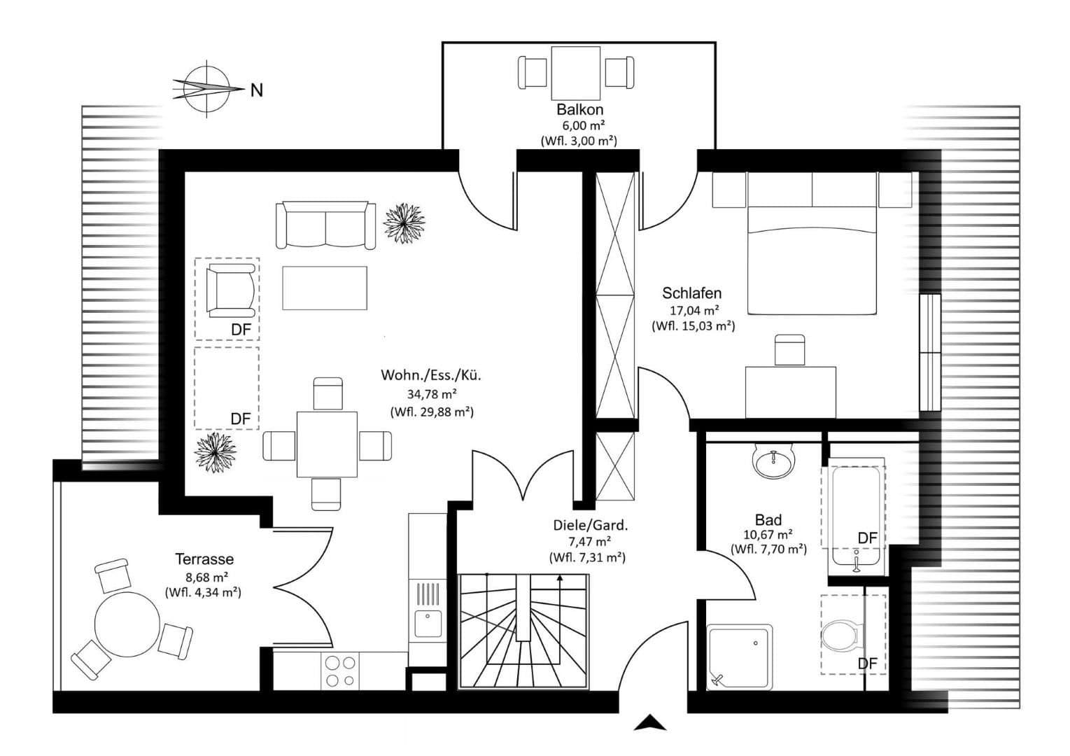 Prenájom bytu 3-izbový 87 m², Kniggestraße 12, München, Bavorsko Prenájom bytu 3-izbový 87 m², Kniggestraße 12, München, Bavorsko