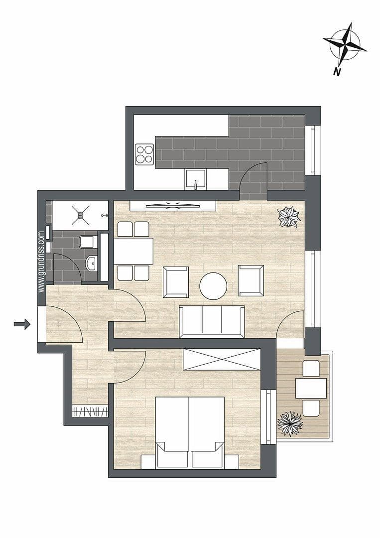 Prenájom bytu 2-izbový 56 m², Denninger Str. 218, München, Bavorsko Prenájom bytu 2-izbový 56 m², Denninger Str. 218, München, Bavorsko