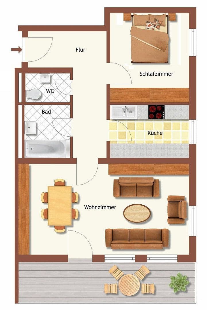 Predaj bytu 2-izbový 67 m², Bad Wörishofen, Bavorsko Predaj bytu 2-izbový 67 m², Bad Wörishofen, Bavorsko