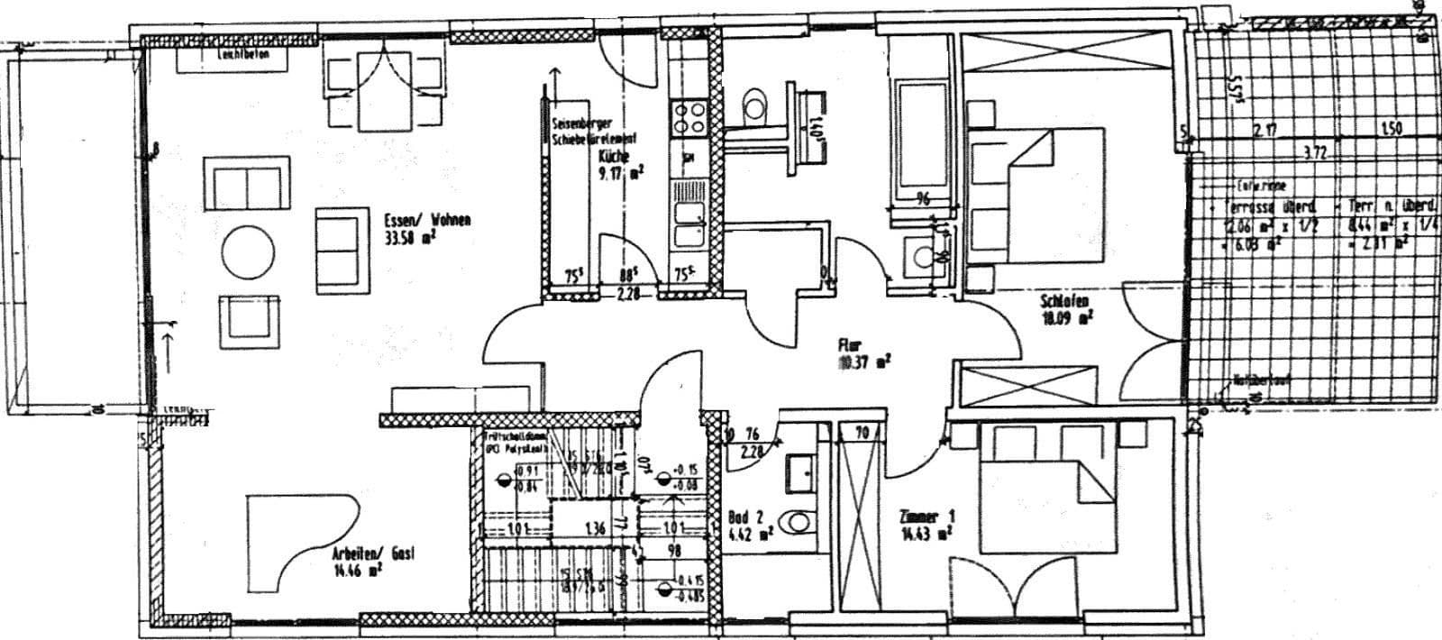 Prenájom bytu 3-izbový 131 m², Weinheim, Bádensko-Wurttembersko Prenájom bytu 3-izbový 131 m², Weinheim, Bádensko-Wurttembersko