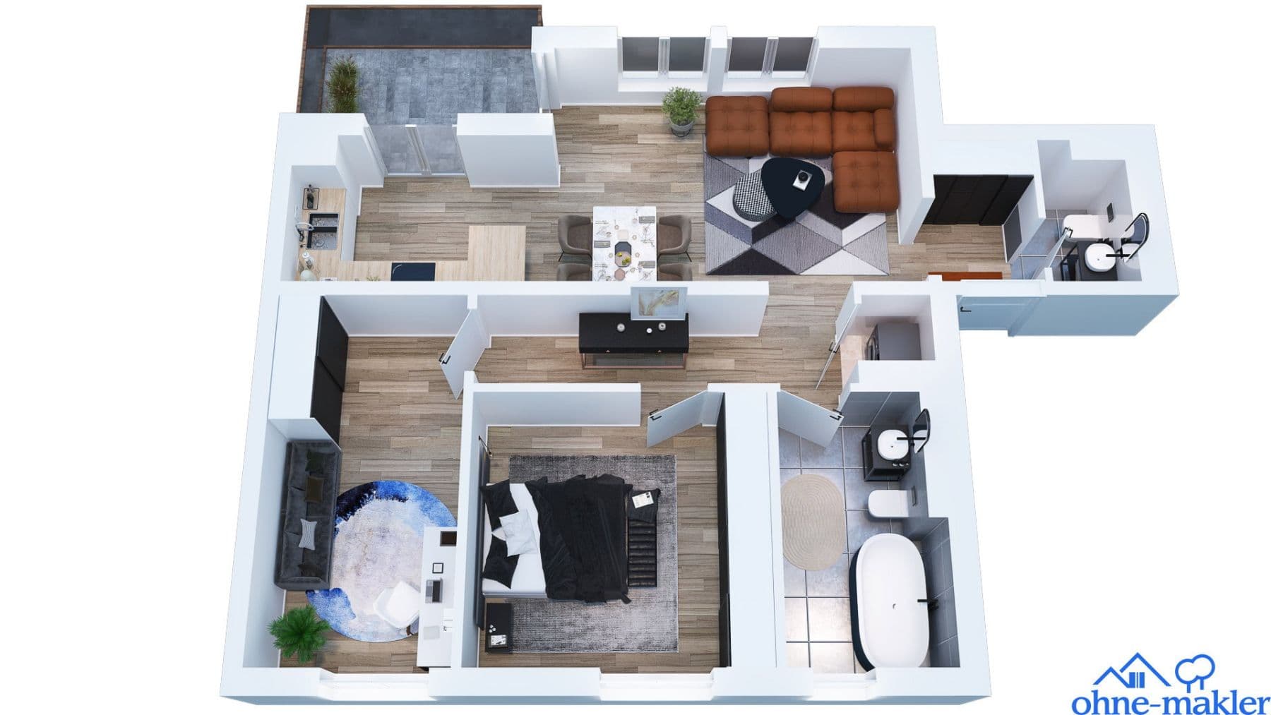 Predaj bytu 3-izbový 76 m², Frankfurt / Kalbach-Riedberg, Hesensko Predaj bytu 3-izbový 76 m², Frankfurt / Kalbach-Riedberg, Hesensko