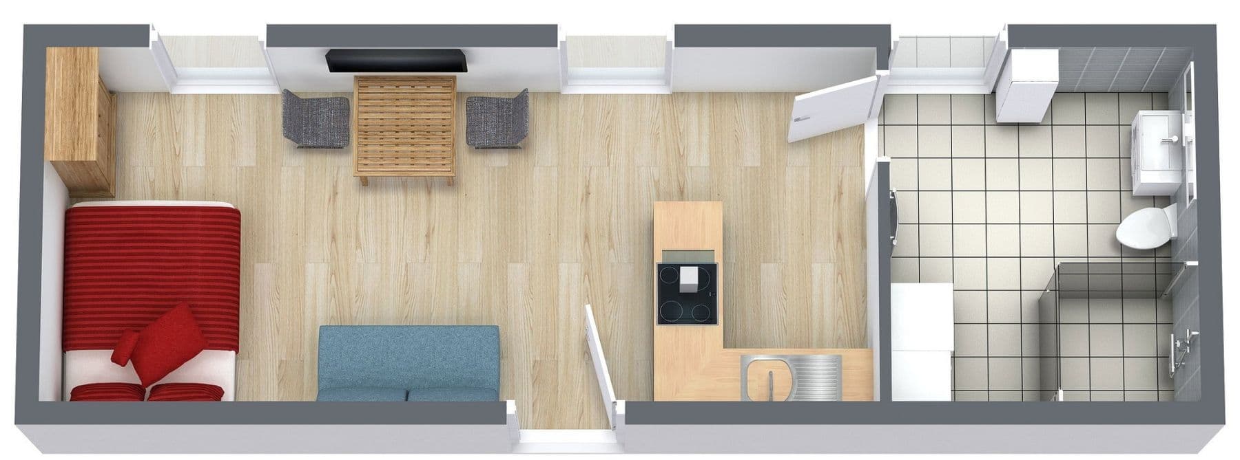 Prenájom bytu 1-izbový 35 m², Rudower Chaussee 32, Berlin, Berlín Prenájom bytu 1-izbový 35 m², Rudower Chaussee 32, Berlin, Berlín