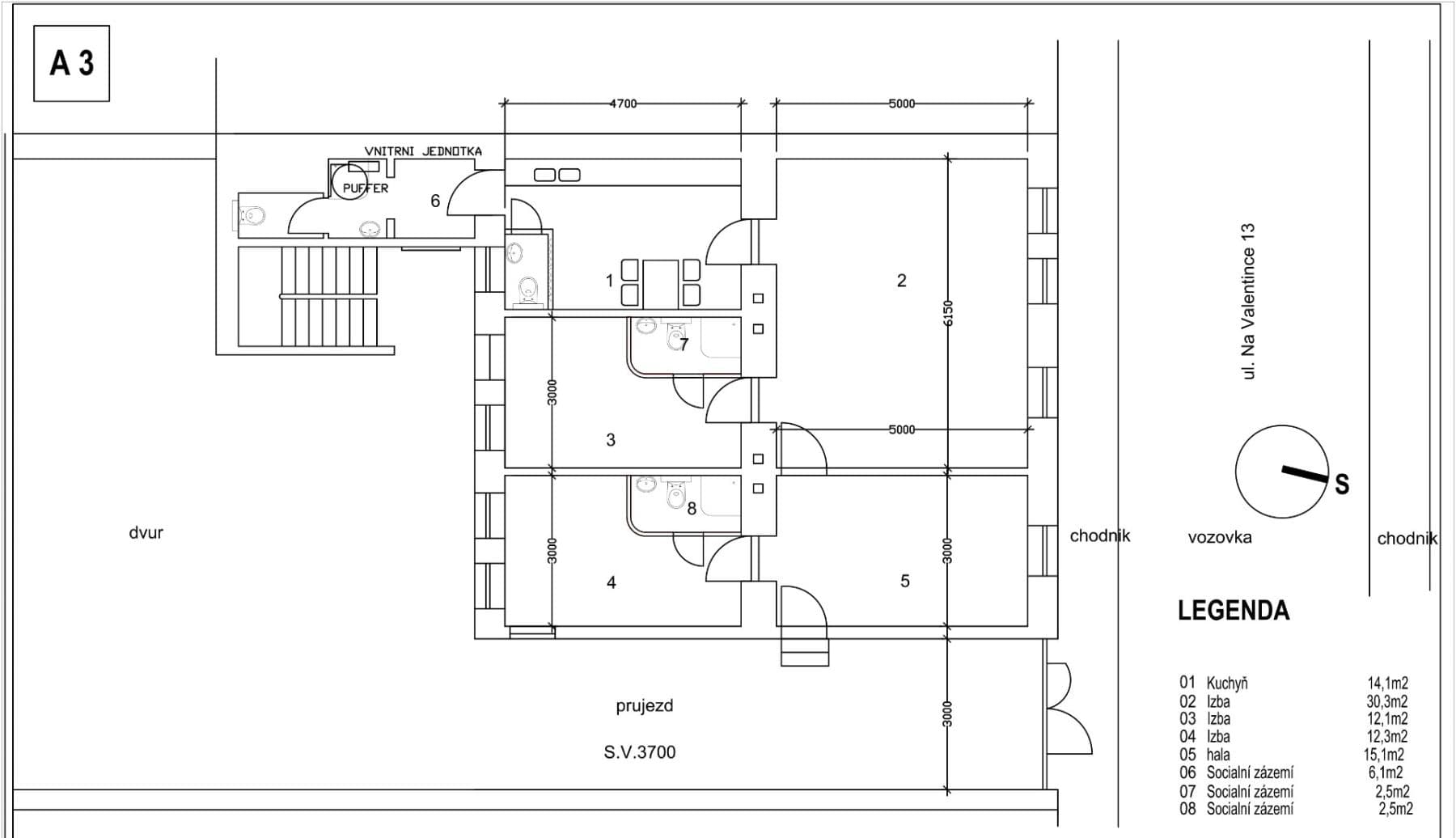 Predaj bytu 5-izbový 93 m², Na Valentince, Praha, Praha Predaj bytu 5-izbový 93 m², Na Valentince, Praha, Praha