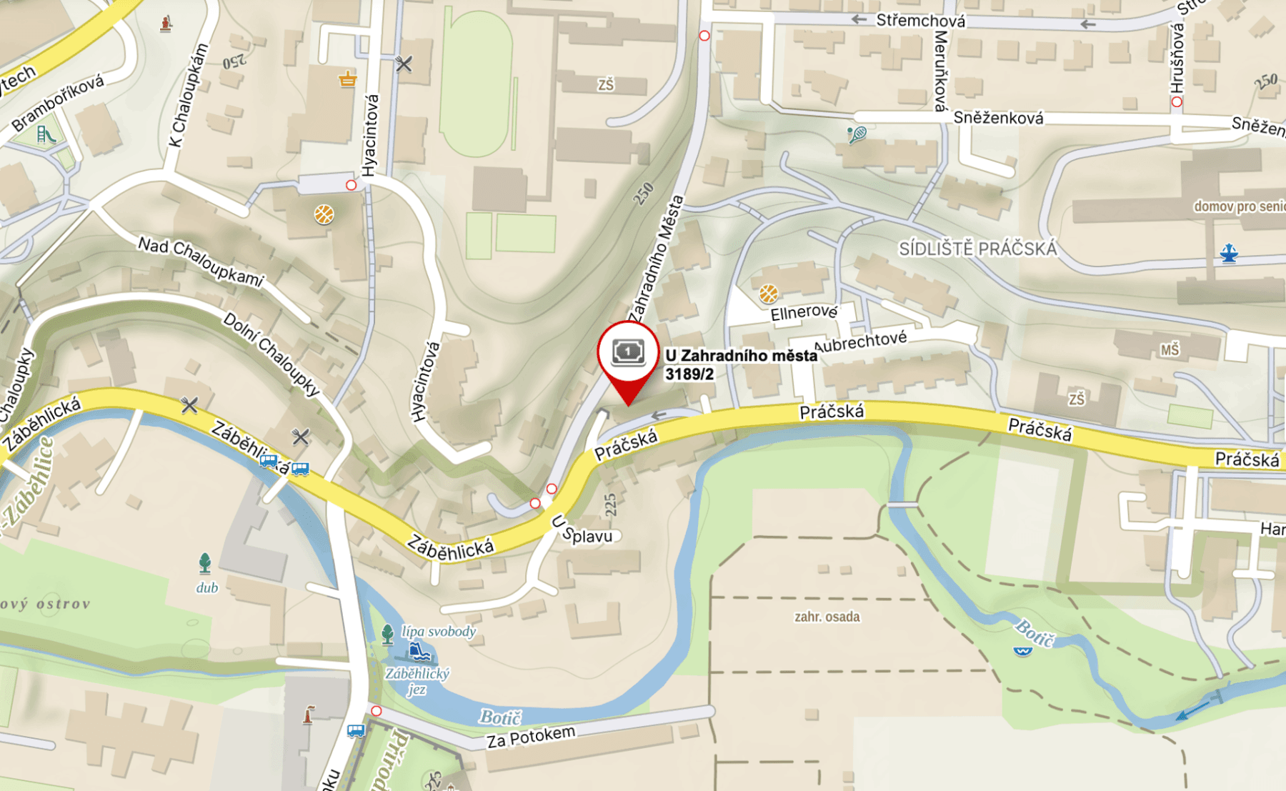 Prenájom garáže 12 m², U Zahradního města, Praha, Praha Prenájom garáže 12 m², U Zahradního města, Praha, Praha