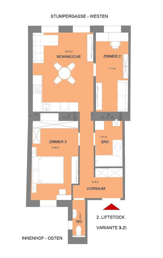 Predaj bytu 3-izbový 65 m², Wien, Viedeň Predaj bytu 3-izbový 65 m², Wien, Viedeň