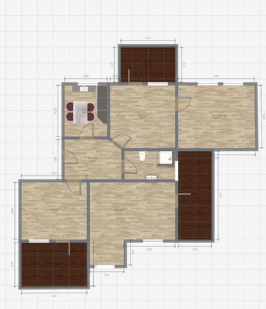 Predaj bytu 4-izbový 87 m², Leegebruch, Brandenbursko Predaj bytu 4-izbový 87 m², Leegebruch, Brandenbursko