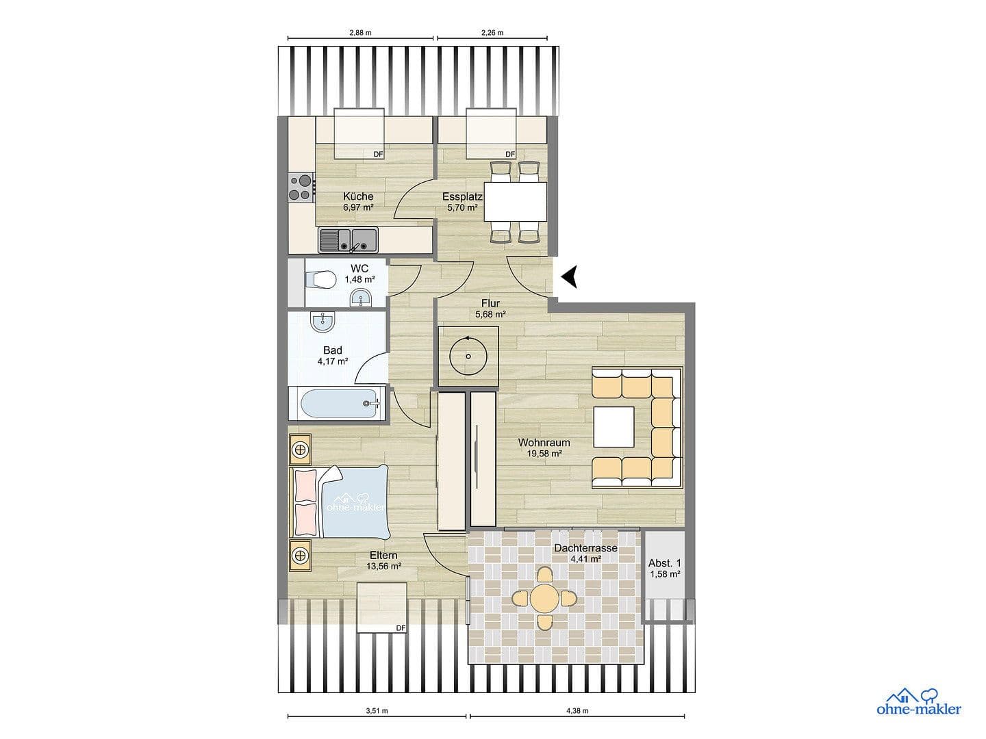 Predaj bytu 2-izbový 97 m², Murr, Bádensko-Wurttembersko Predaj bytu 2-izbový 97 m², Murr, Bádensko-Wurttembersko