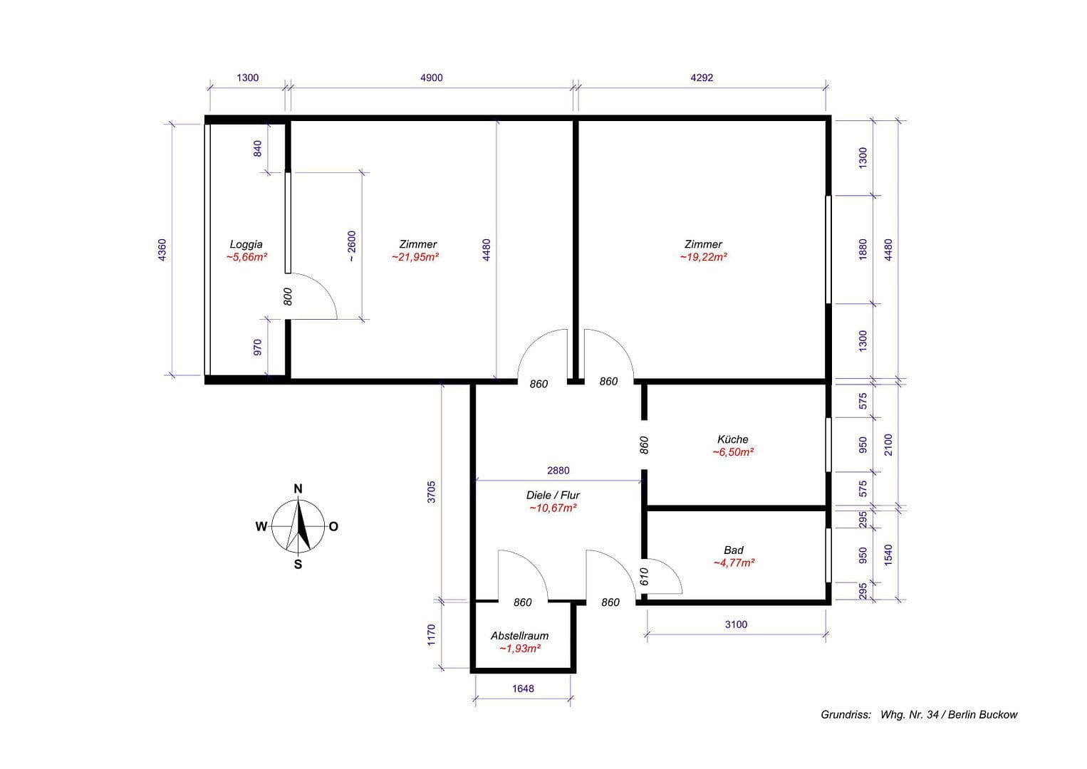 Prenájom bytu 2-izbový 68 m², Berlin, Berlín Prenájom bytu 2-izbový 68 m², Berlin, Berlín