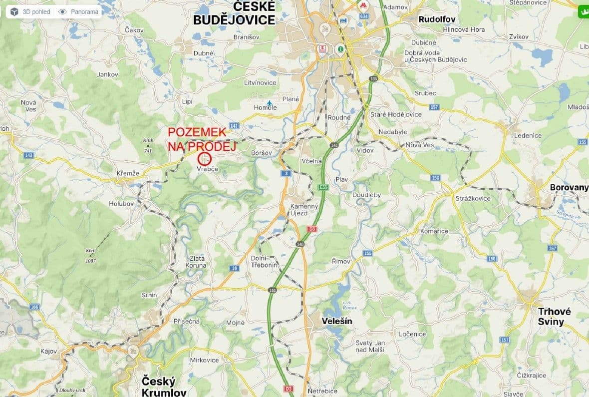 Predaj pozemku 1.400 m², Vrábče, Jihočeský kraj Predaj pozemku 1.400 m², Vrábče, Jihočeský kraj