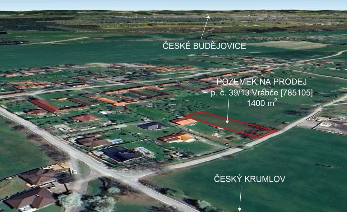 Predaj pozemku 1.400 m², Vrábče, Jihočeský kraj Predaj pozemku 1.400 m², Vrábče, Jihočeský kraj