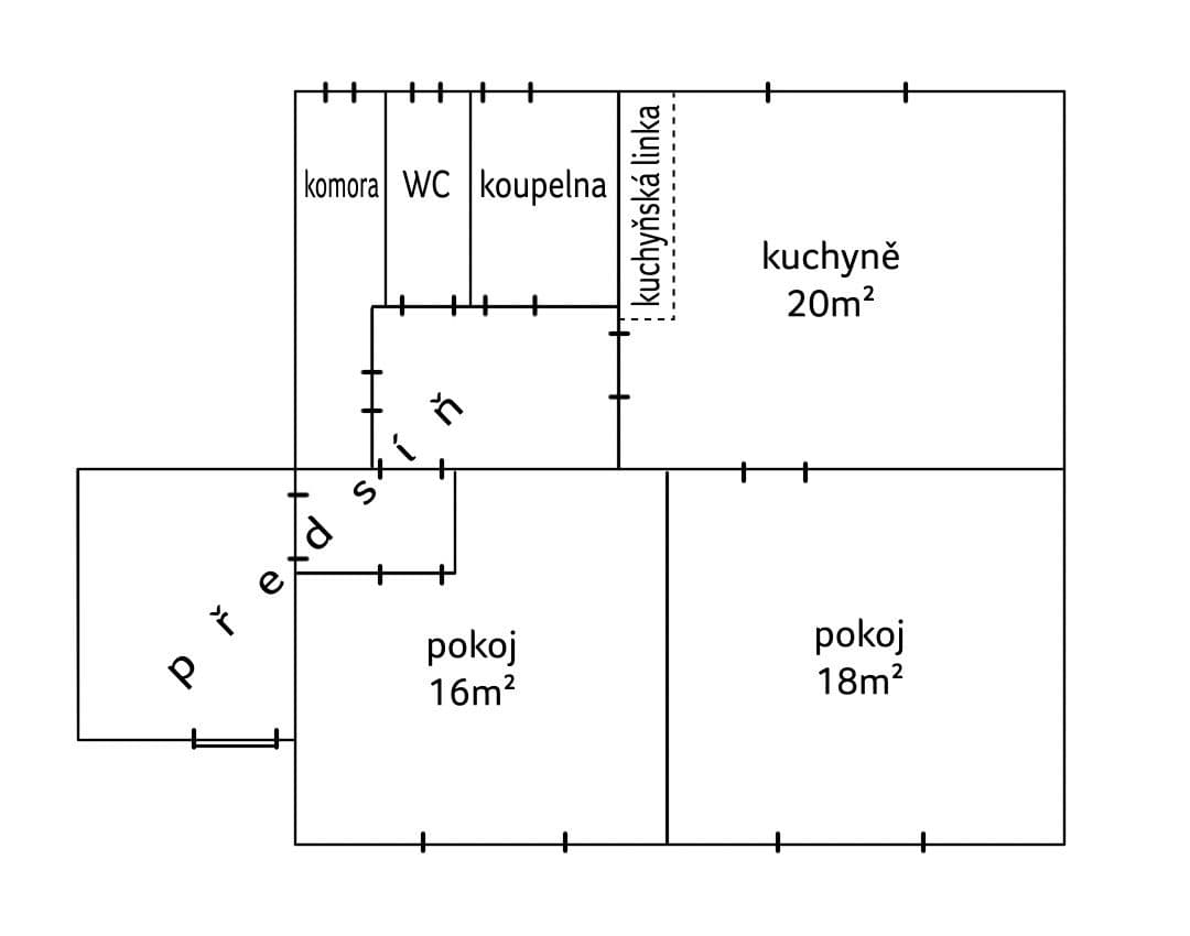 Prenájom bytu 3-izbový 80 m², Žďárská, Praha, Praha Prenájom bytu 3-izbový 80 m², Žďárská, Praha, Praha