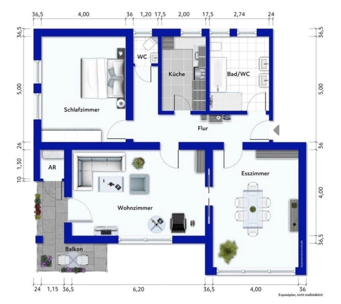 Prenájom bytu 3-izbový 98 m², Büchen, Šlezvicko-Holštajnsko Prenájom bytu 3-izbový 98 m², Büchen, Šlezvicko-Holštajnsko