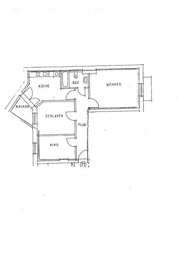 Prenájom bytu 3-izbový 69 m², Wolfenbüttler Str. 32, Magdeburg, Sasko-Anhaltsko Prenájom bytu 3-izbový 69 m², Wolfenbüttler Str. 32, Magdeburg, Sasko-Anhaltsko