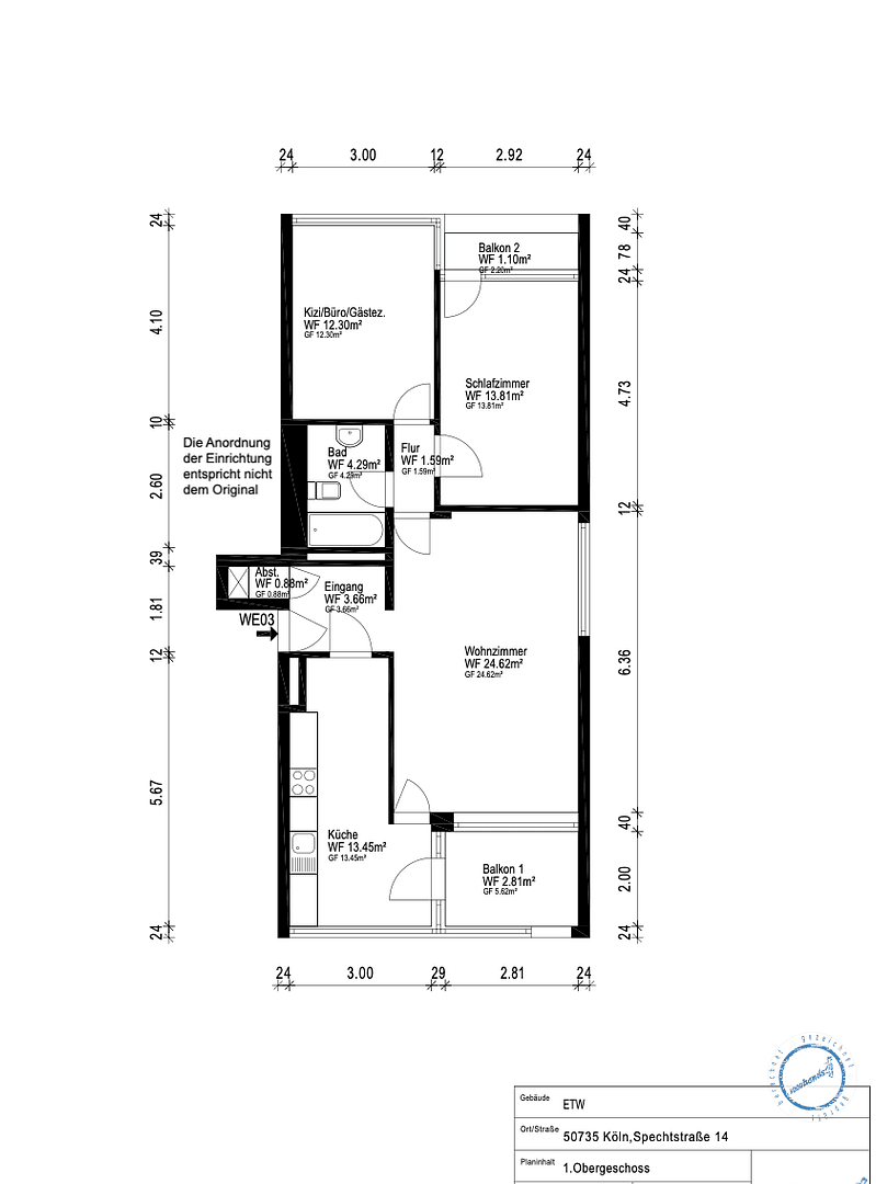 Predaj bytu 3-izbový 79 m², Köln, Severné Porýnie - Westfálsko Predaj bytu 3-izbový 79 m², Köln, Severné Porýnie - Westfálsko