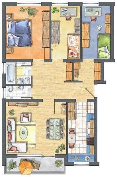 Predaj bytu 4-izbový 87 m², Tristanstraße 5, Germering, Bavorsko Predaj bytu 4-izbový 87 m², Tristanstraße 5, Germering, Bavorsko