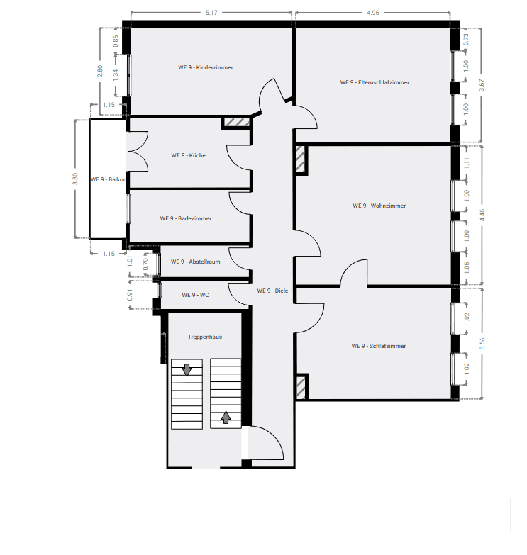 Prenájom bytu 4-izbový 120 m², Bucher Straße 97, Nürnberg, Bavorsko Prenájom bytu 4-izbový 120 m², Bucher Straße 97, Nürnberg, Bavorsko
