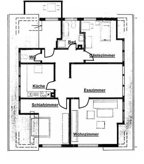 Prenájom bytu 3-izbový 92 m², Mössingen, Bádensko-Wurttembersko Prenájom bytu 3-izbový 92 m², Mössingen, Bádensko-Wurttembersko