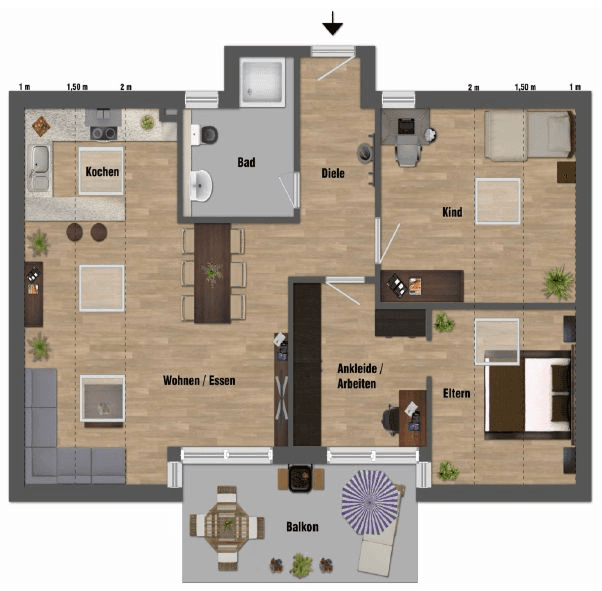 Prenájom bytu 3-izbový 71 m², Stuttgart-Plieningen, Bádensko-Wurttembersko Prenájom bytu 3-izbový 71 m², Stuttgart-Plieningen, Bádensko-Wurttembersko