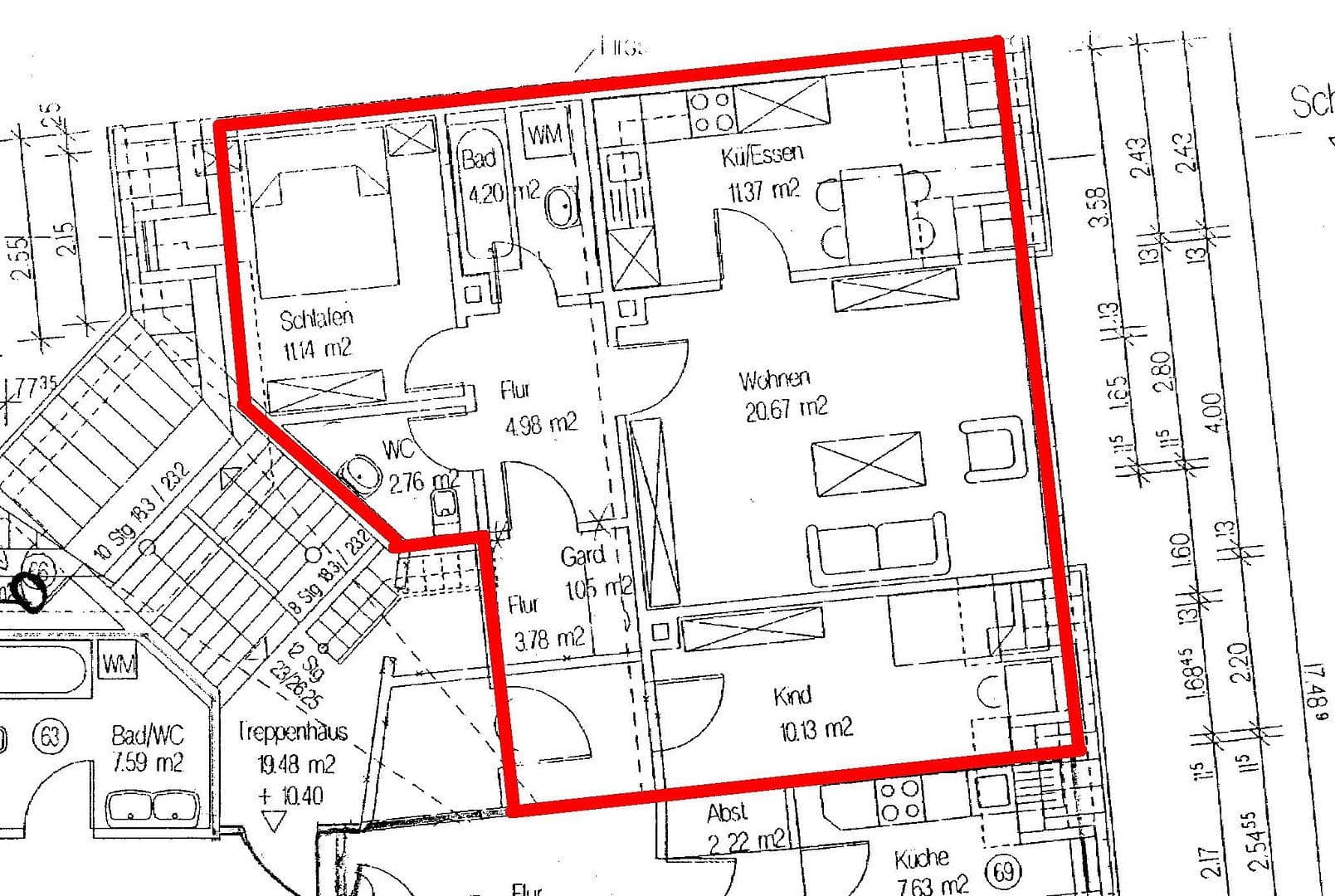 Prenájom bytu 3-izbový 67 m², Conrad Clauß Straße 20, Hohenstein-Ernstthal, Sasko Prenájom bytu 3-izbový 67 m², Conrad Clauß Straße 20, Hohenstein-Ernstthal, Sasko