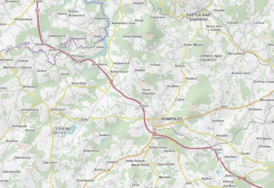 Predaj pozemku 6.013 m², Želiv, Kraj Vysočina Predaj pozemku 6.013 m², Želiv, Kraj Vysočina