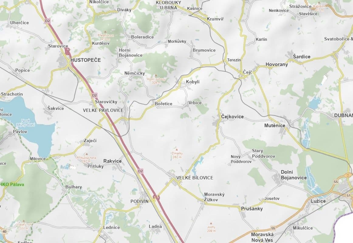 Predaj pozemku 522 m², Čejkovice, Jihomoravský kraj Predaj pozemku 522 m², Čejkovice, Jihomoravský kraj