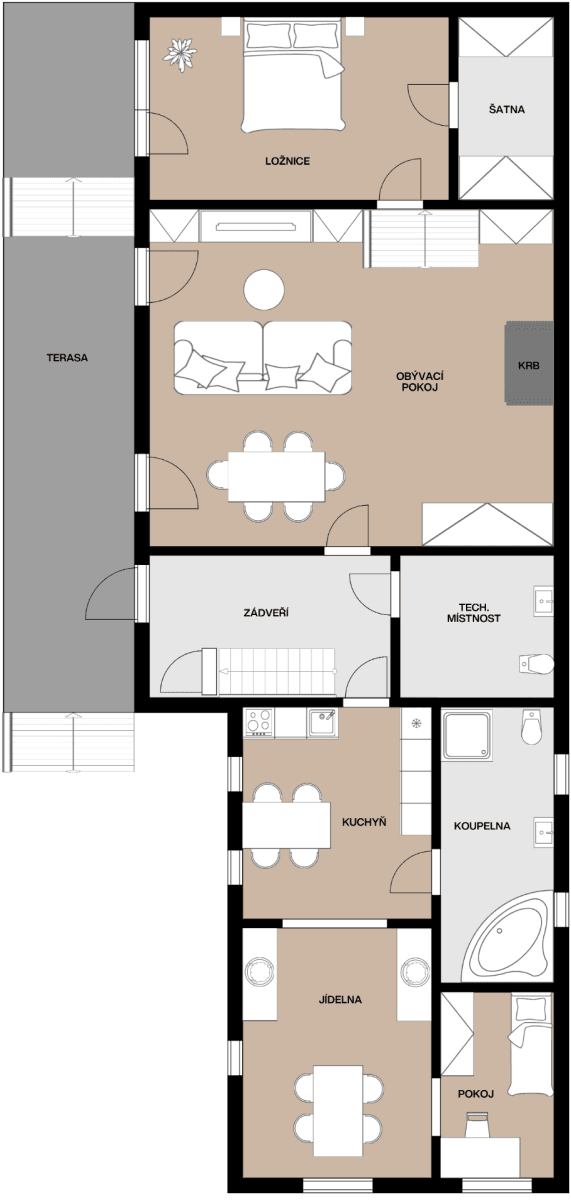 Predaj domu 206 m², pozemek 1.450 m², U Dálnice, Říčany, Středočeský kraj Predaj domu 206 m², pozemek 1.450 m², U Dálnice, Říčany, Středočeský kraj