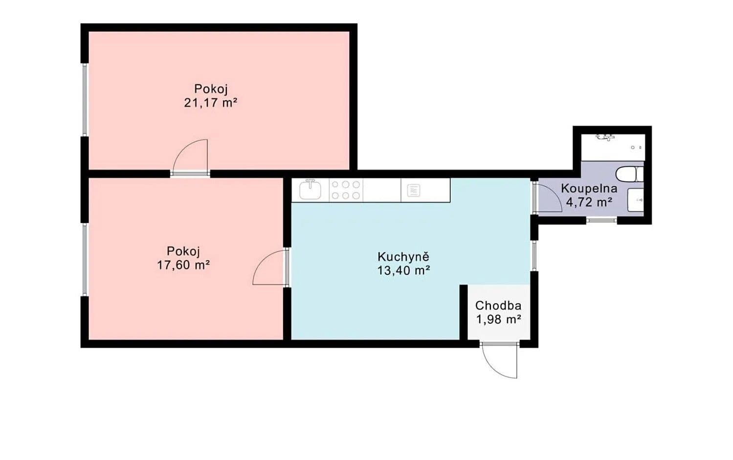 Predaj bytu 2-izbový 59 m², Svinařovská, Smečno, Středočeský kraj Predaj bytu 2-izbový 59 m², Svinařovská, Smečno, Středočeský kraj