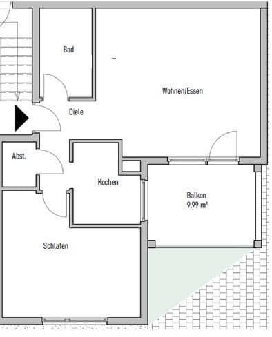 Prenájom bytu 2-izbový 70 m², Kradepohlsmühlenweg 1A, Bergisch Gladbach, Severné Porýnie - Westfálsko Prenájom bytu 2-izbový 70 m², Kradepohlsmühlenweg 1A, Bergisch Gladbach, Severné Porýnie - Westfálsko
