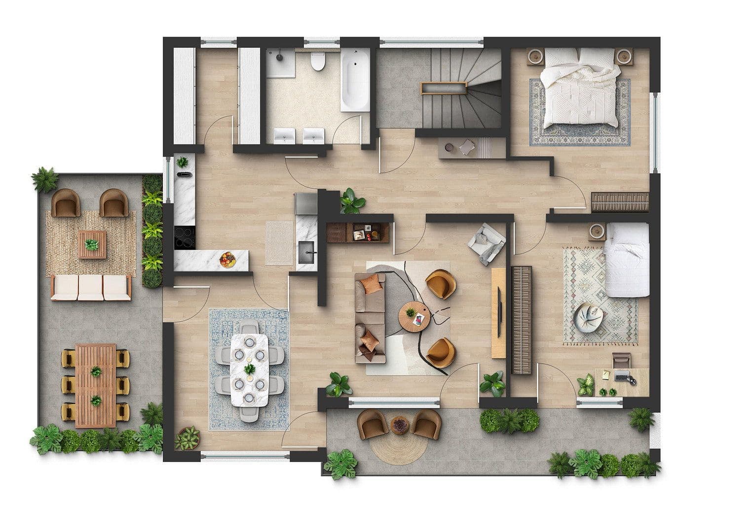 Prenájom bytu 3-izbový 125 m², Marktstraße 37a, Hutthurm, Bavorsko Prenájom bytu 3-izbový 125 m², Marktstraße 37a, Hutthurm, Bavorsko