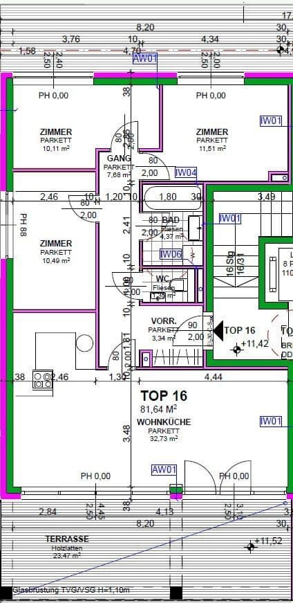 Prenájom bytu 2-izbový 82 m², Heiligenstädter Straße 395a, Wien, Viedeň Prenájom bytu 2-izbový 82 m², Heiligenstädter Straße 395a, Wien, Viedeň