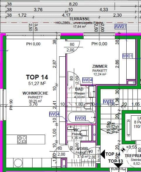 Prenájom bytu 2-izbový 52 m², Heiligenstädter Straße 395a, Wien, Viedeň Prenájom bytu 2-izbový 52 m², Heiligenstädter Straße 395a, Wien, Viedeň