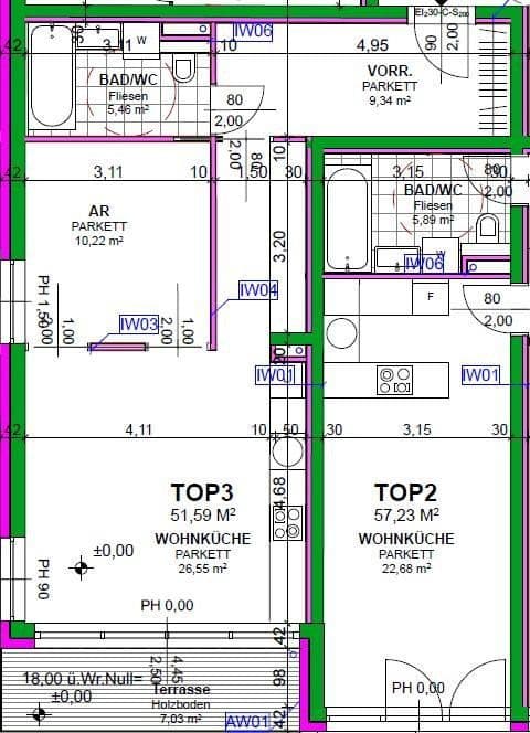 Prenájom bytu 2-izbový 52 m², Heiligenstädter Straße 395a, Wien, Viedeň Prenájom bytu 2-izbový 52 m², Heiligenstädter Straße 395a, Wien, Viedeň