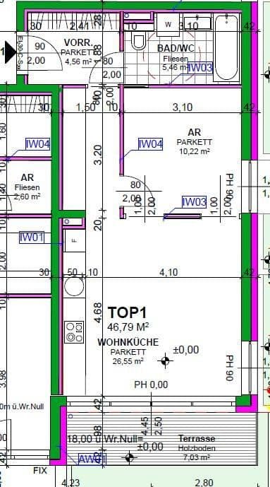 Prenájom bytu 2-izbový 47 m², Heiligenstädter Straße 395a, Wien, Viedeň Prenájom bytu 2-izbový 47 m², Heiligenstädter Straße 395a, Wien, Viedeň