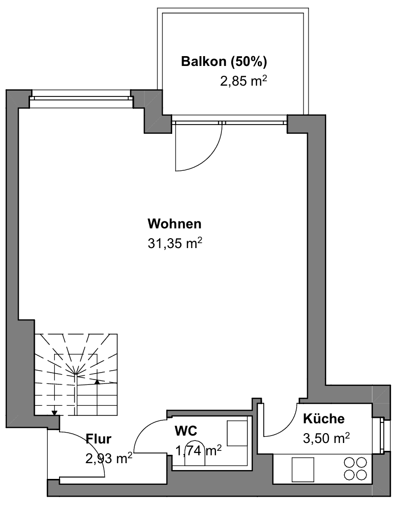 Prenájom bytu 3-izbový 72 m², Am Rebstock 12, Kabelsketal, Sasko-Anhaltsko Prenájom bytu 3-izbový 72 m², Am Rebstock 12, Kabelsketal, Sasko-Anhaltsko