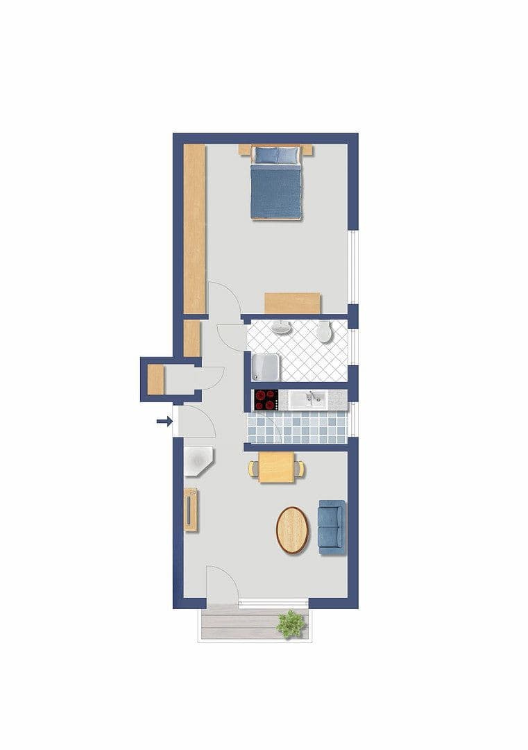 Predaj bytu 2-izbový 48 m², Detmold, Severné Porýnie - Westfálsko Predaj bytu 2-izbový 48 m², Detmold, Severné Porýnie - Westfálsko