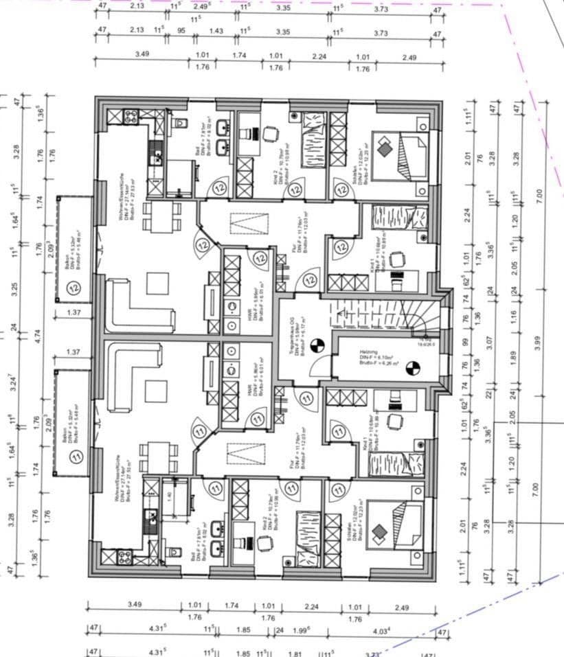 Prenájom bytu 5-izbový 92 m², Bahnweg 1b, Barßel, Dolné Sasko Prenájom bytu 5-izbový 92 m², Bahnweg 1b, Barßel, Dolné Sasko