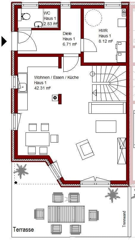 Predaj domu 141 m², pozemek 407 m², Braunschweig, Dolné Sasko Predaj domu 141 m², pozemek 407 m², Braunschweig, Dolné Sasko