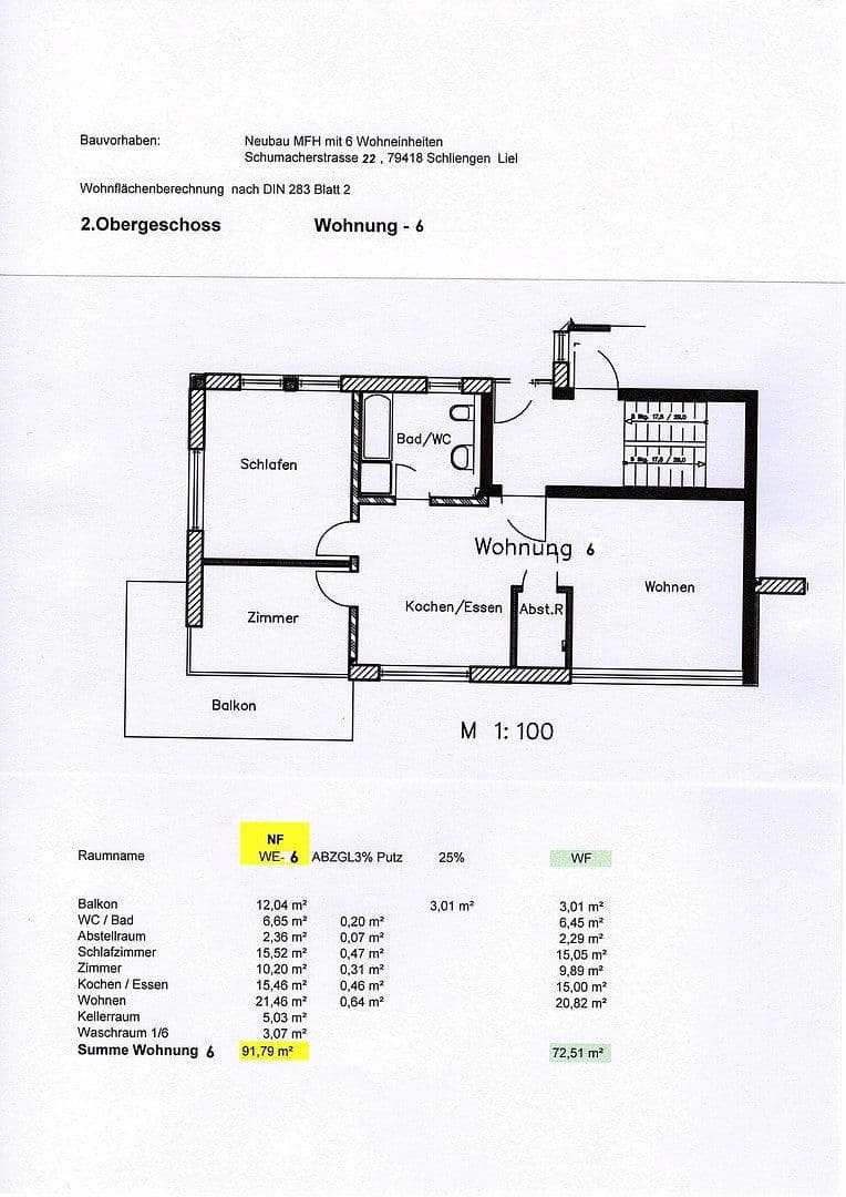 Prenájom bytu 3-izbový 73 m², Schliengen, Bádensko-Wurttembersko Prenájom bytu 3-izbový 73 m², Schliengen, Bádensko-Wurttembersko