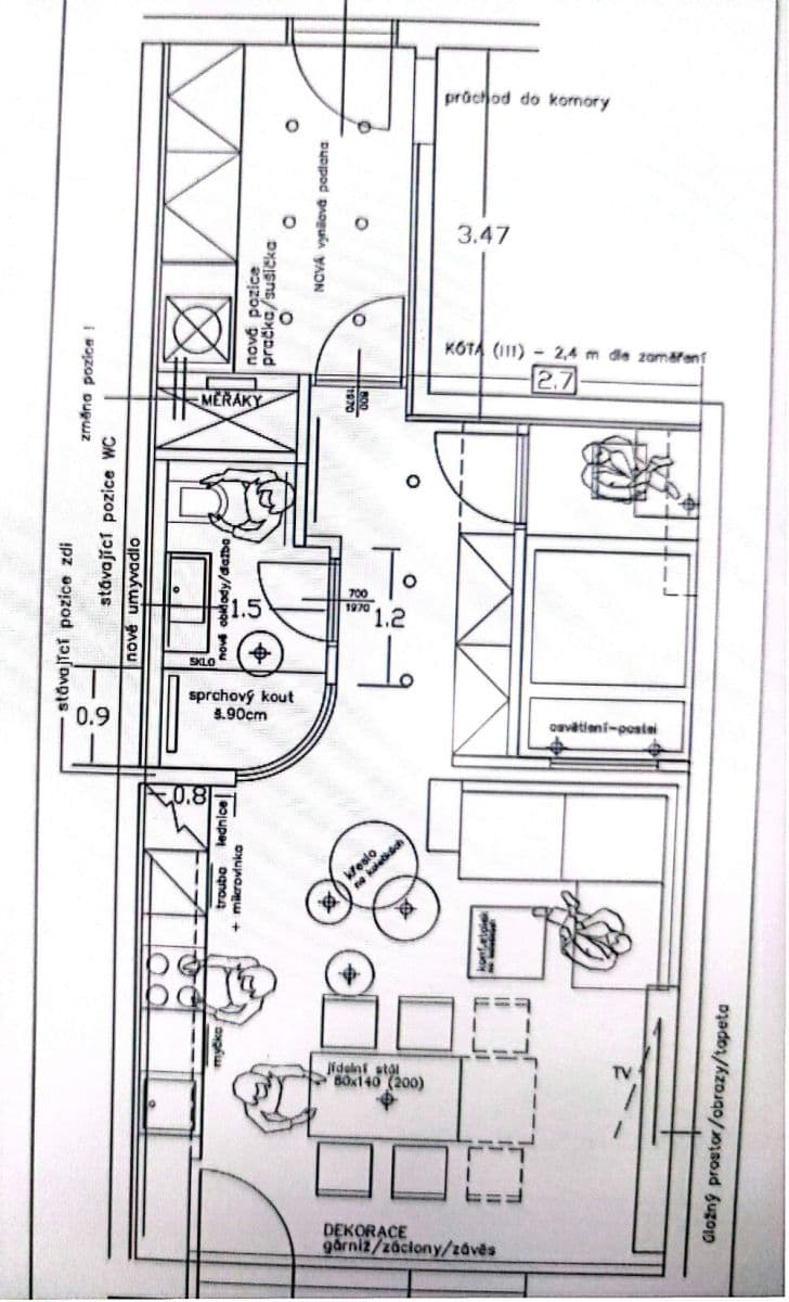 Predaj bytu 2-izbový 59 m², Pískařská, Praha, Praha Predaj bytu 2-izbový 59 m², Pískařská, Praha, Praha