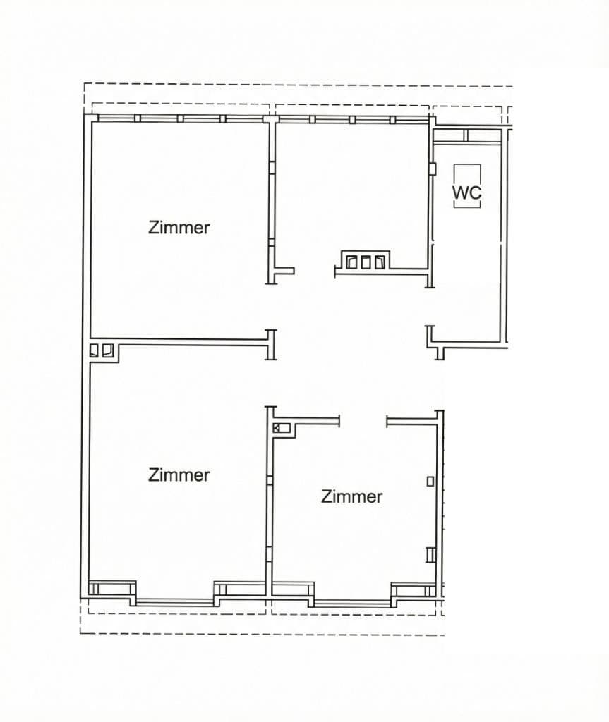 Prenájom bytu 3-izbový 56 m², Waßmannstraße 9, Hannover, Dolné Sasko Prenájom bytu 3-izbový 56 m², Waßmannstraße 9, Hannover, Dolné Sasko