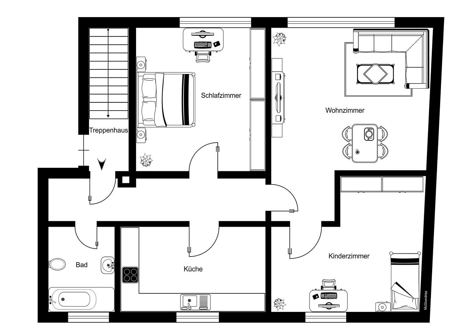 Predaj bytu 3-izbový 70 m², Brucker Str. 1, Dachau, Bavorsko Predaj bytu 3-izbový 70 m², Brucker Str. 1, Dachau, Bavorsko