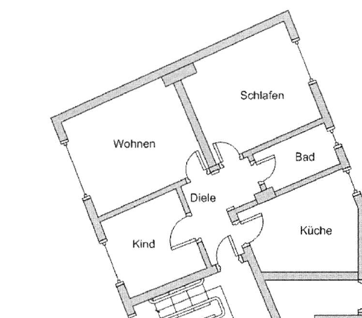 Prenájom bytu 3-izbový 67 m², Dollendorfstr. 27, Essen, Severné Porýnie - Westfálsko Prenájom bytu 3-izbový 67 m², Dollendorfstr. 27, Essen, Severné Porýnie - Westfálsko