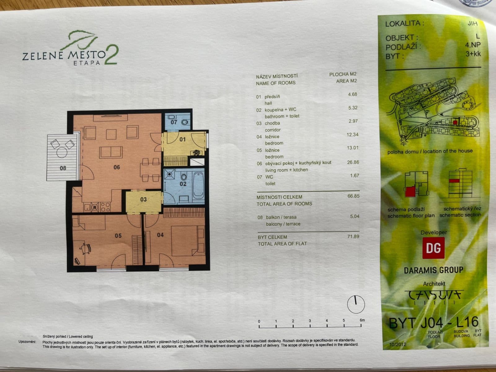 Predaj bytu 3-izbový 67 m², Učňovská, Praha, Praha Predaj bytu 3-izbový 67 m², Učňovská, Praha, Praha