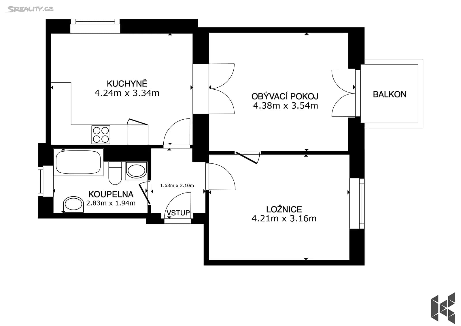 Prenájom bytu 2-izbový 51 m², náměstí Josefa Machka, Praha, Praha Prenájom bytu 2-izbový 51 m², náměstí Josefa Machka, Praha, Praha