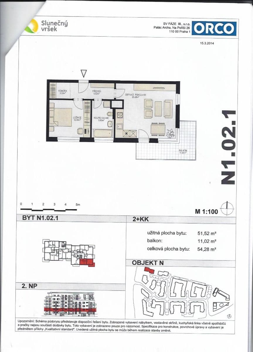 Prenájom bytu 2-izbový 51 m², Rižská, Praha, Praha Prenájom bytu 2-izbový 51 m², Rižská, Praha, Praha