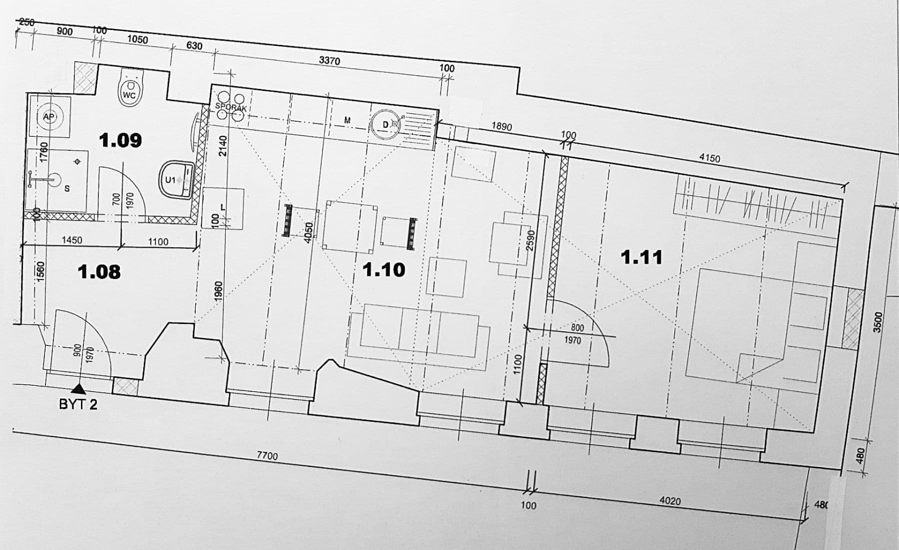 Prenájom bytu 1-izbový 45 m², Chržínská, Velvary, Středočeský kraj Prenájom bytu 1-izbový 45 m², Chržínská, Velvary, Středočeský kraj