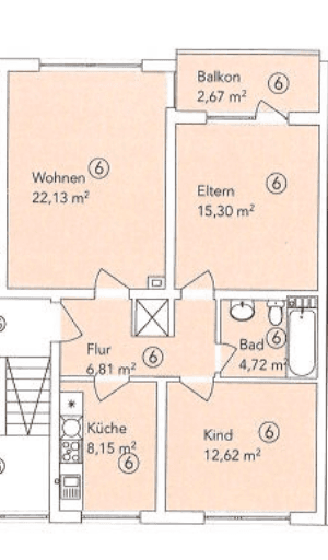Prenájom bytu 3-izbový 73 m², Bürgermeister-Diehl-Str. 27, Eisenberg (Pfalz), Porýnie-Falcko Prenájom bytu 3-izbový 73 m², Bürgermeister-Diehl-Str. 27, Eisenberg (Pfalz), Porýnie-Falcko